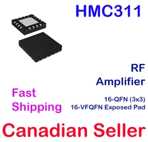 HMC311 RF MMIC GPS 0HZ-6GHZ Amplifier IC 16-VFQFN Exposed Pad Analog Devices - Picture 1 of 1