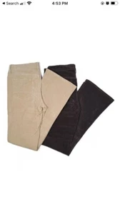 2 Pairs Old Navy Womens Corduroy Pants Size 2 Bootcut Mid Rise Bootcut Tan Brown - Picture 1 of 6