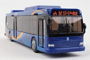 11 Inch MTA New York City Bus - Hybrid Electric Bus Blue - 1/43 Scale Model