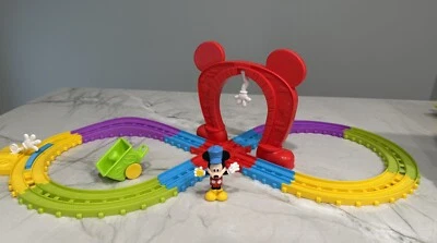 Juego Tren Mickey Musical Express Figura 8 Pistas Sin Motor como se muestra Foto 1 de 4