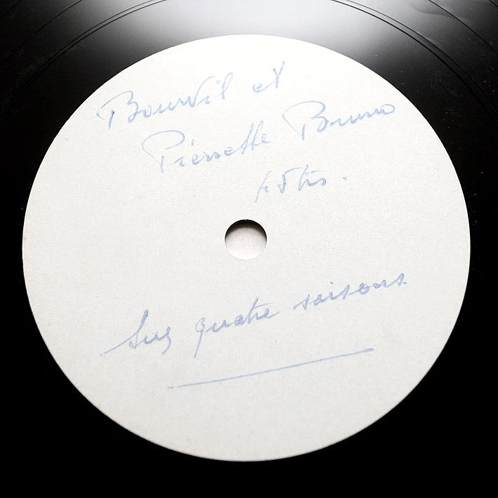 BOURVIL & PIERRETTE BRUNO Aux quatre saisons ACETATE DUBPLATE france french 10" - Image 1 of 1