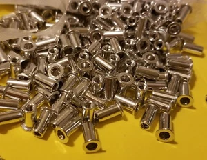 100 Qt 6-32 Aluminum  Flange Nutserts Rivet Nut Rivnut Nutsert SAE Standard - Picture 1 of 5