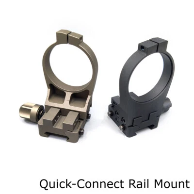 Quick-Connect Rail Mount Rings Adapter QD Quick Release Detach for 14 PVS NVG - Image 1 of 4
