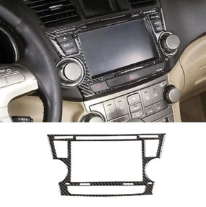Carbon Fiber Central Control GPS Navigation Trim for Toyota Highlander 2009-2013 - Picture 1 of 7