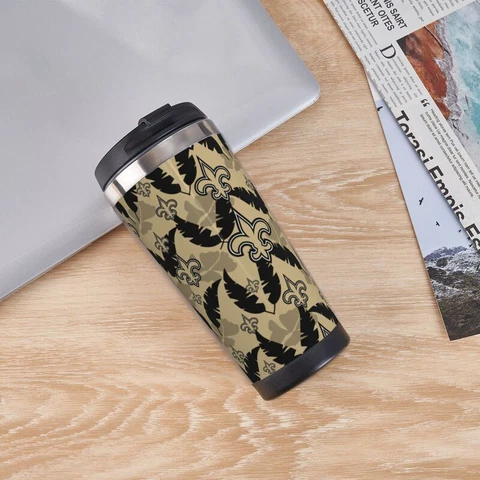 New Orleans Saints Double Insulated Coffee Cup Car Travel Cup 400ml,fans Gift Cover