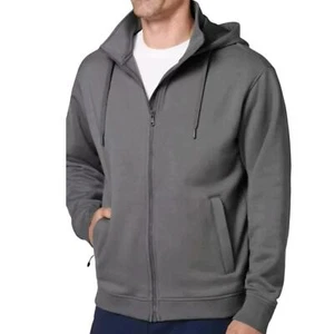 JOCKEY Gray Outdoors Full Zip Hoodie Jackey, Medium - Picture 1 of 8