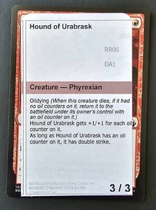 Mtg Hound Of Urabrask Unknown Event Magic Con Philly 2023 - Picture 1 of 2