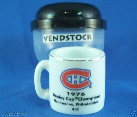 1976 MONTREAL CANADIANS CERAMIC MINI MUG NHL 1.25" TALL STANLEY CUP CHAMPIONS Cover