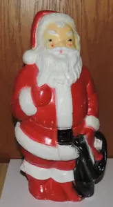 Babbo Natale da tavolo vintage 1968 Impero soffiaggio con luce e cordino OTTIMO! - Foto 1 di 11