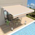 Patio Awning Manual Retractable Sun Shade Outdoor Canopy Deck Door Shelter