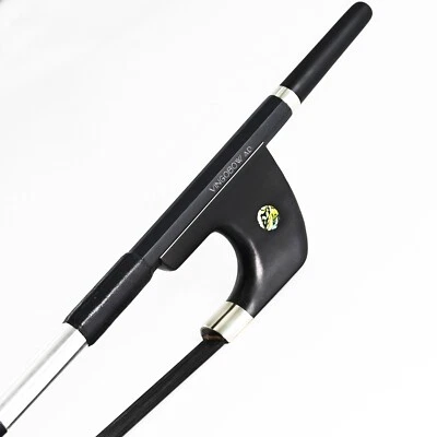 Tedesco arco per contrabbasso fibra di carbonio Capelli neri 100BGB 4/4 - Immagine 1 di 4