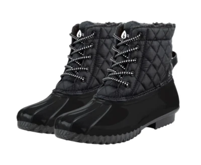 Bota de pato Sporto "Andie" aislante impermeable y repelente para mujer, negra talla 10 Foto 1 de 4