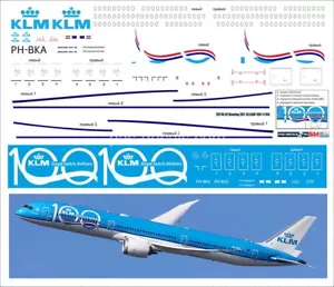 Boeing 787-10 KLM 100 1/144 PAS-AUFKLEBER 78710-01 - Bild 1 von 1