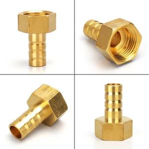 Messing Innengewinde Schlauchnippel Schlauchverbinder fittings Schlauchtülle - Picture 1 of 5
