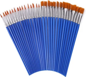 Prasacco 30 Pieces Small Paint Brushes Bulk, for Kids One Size - Picture 1 of 8