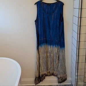 Citron Santa Monica Damen Batik Maxi ärmellos Tank Kleid 2XL - Bild 1 von 8