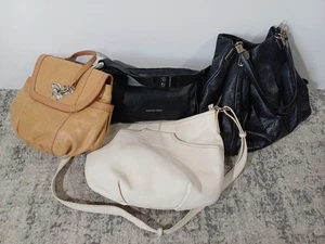 Lot of 4 Handbags Purses Coach Michael Kors Brighton Furla Portabella - Picture 1 of 16