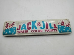 1960er Jack & Jill Malkasten Vintage Blech Aquarell Spielzeug Malset Montrose USA - Bild 1 von 4