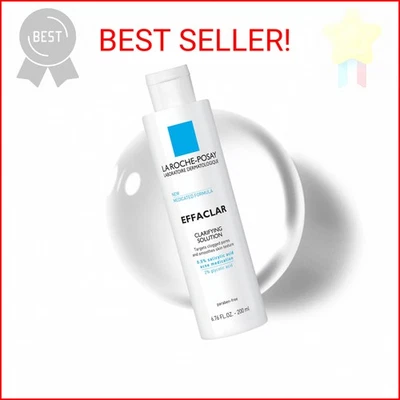 La Roche-Posay Effaclar Clarifying Solution Acne Toner with Salicylic Acid and G - Image 1 of 2