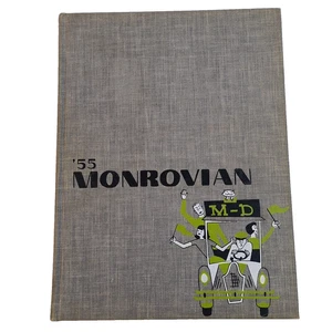 1955 "Monrovian" - Monrovia High School Yearbook - Monrovia, California - Signed - Picture 1 of 15