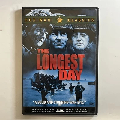 The Longest Day (1962) (DVD, 2001) Fox War Classics - DVD IS IN MINT Condition - Imagem 1 de 4