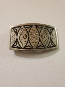 Vintage Unbranded Silver Tone 2.5 x 1.5” Lightweight Buckle Western - Picture 1 of 4