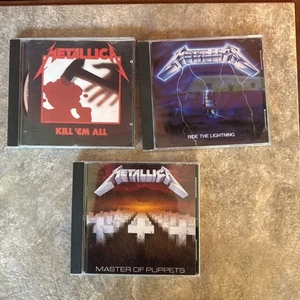 metallica CD’s Lot Master Of Puppets Kill ‘Em All Ride The Lightning - Picture 1 of 4
