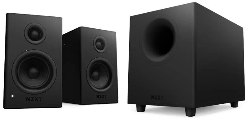 NZXT Lautsprecher + Subwoofer 2+1 System AP-SPKB2-EU/AP-SUB80-EU (Gebraucht) - Bild 1 von 1