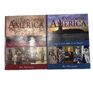 Exploring America Teil 1 und Teil 2 Notgrass Hardcover - guter, sauberer Text - Bild 1 von 9