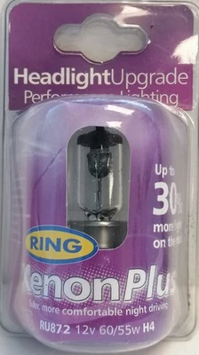 RING - Xenon Plus - Headlight Upgrade RU872 60/55w H4 - Image 1 of 2