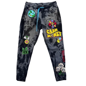 REASON Cash Money Tie Dye Jogger Sweatpant Gr. M bestickt Patches Grafik - Bild 1 von 11