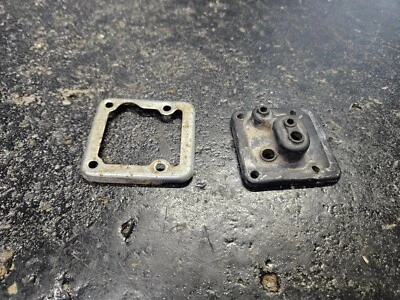 Suzuki TS 100 TS100 1974 placa de carbono original con junta de goma sello de carburador Foto 1 de 4