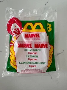 McDonalds Happy Meal Toy Marvel Super Heroes Red Human Torch Figurine #8 - Picture 1 of 2