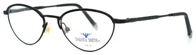 Óculos feminino DAKOTA SMITH 1228 esquimó preto fosco aro completo oval 49-19-140 - Imagem 1 de 4