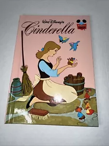 Vintage CINDERALLA Movie Book Vintage Disney Wonderful World of Reading Book - Picture 1 of 12