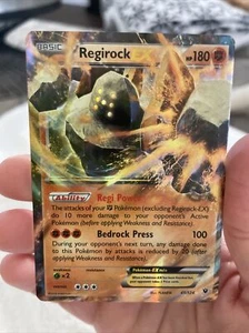 Pokemon Card Regirock EX 43/124 Fates Collide  - Picture 1 of 4