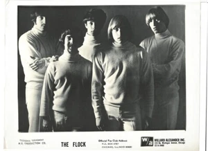 THE FLOCK - Chicago, Illinois Mid-West Rock 60s/70s vintage halftone sheet - Picture 1 of 1