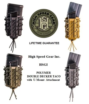 HIGH SPEED GEAR INC. - HSGI HSGI High Speed 16DD00 POLY DOUBLE DECKER Rifle Pistol TACO Universal U-Mount
