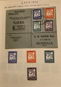 Zanzibar Sg 327/30 Used On Reg 1st Day Cover And Mint Sets 1944 - Picture 1 of 1