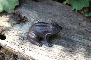 Gartenfigur Frosch Gusseisen Tierfigur Gartendeko Gusseisen Landhausstil - Bild 1 von 4