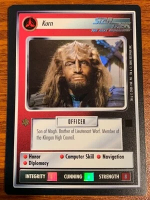 2000 Decipher Star Trek Reflections Kurn Used Free Shipping - Image 1 of 2