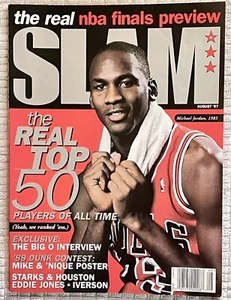 Slam Magazine August 1997 #19 Michael Jordan, 1985 w Poster No Label - Picture 1 of 11
