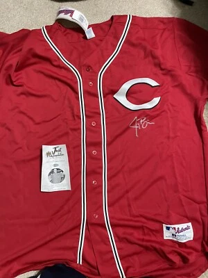 Rawlings Authentic Cincinnati Reds Jersey autographed by Jay Bruce size 56 - Image 1 of 2