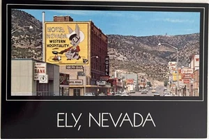 Letreros de licor Ely Nevada Main Street Hotel Bank Coors postal 6x4 c1970 - Imagen 1 de 8