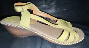 DAMEN GRÖSSE 8E OLIVGRÜN RIEMENSANDALEN DER SCHUHSCHNEIDER MINIMALE ABNUTZUNG - Bild 1 von 9