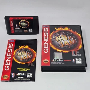 NBA Jam: T.E. Tournament Edition TE (Sega Genesis) CIB COMPLETE & TESTED - Picture 1 of 2