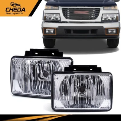 Pair Fog Light Replacement Fit For Chevy Colorado GMC Canyon 04-12 Pickup Bumper - Image 1 of 4