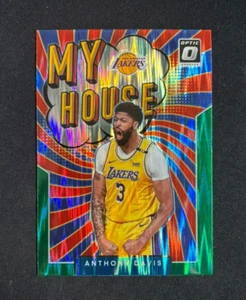 2021-22 Panini Donruss Optic Anthony Davis My House Green Shock Prizm #11 - Imagen 1 de 2