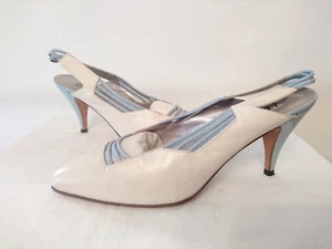 Sandales Talons "Ecru"  --   I.BOSSI  Italie     -- T. 37 - Picture 1 of 5