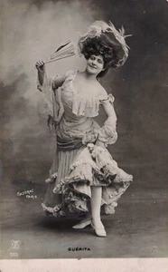 GUERITA Belle Epoque Theatre MOVIE Actress Circa 1910 PC UK - Picture 1 of 1